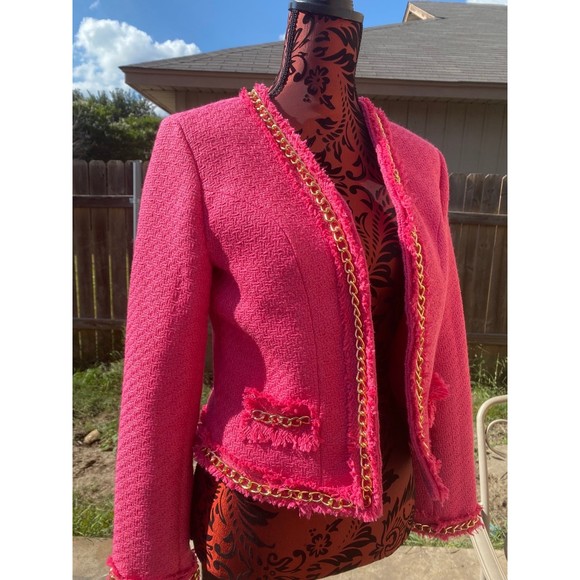 Pink and gold fitted blazer(short) - Picture 2 of 6